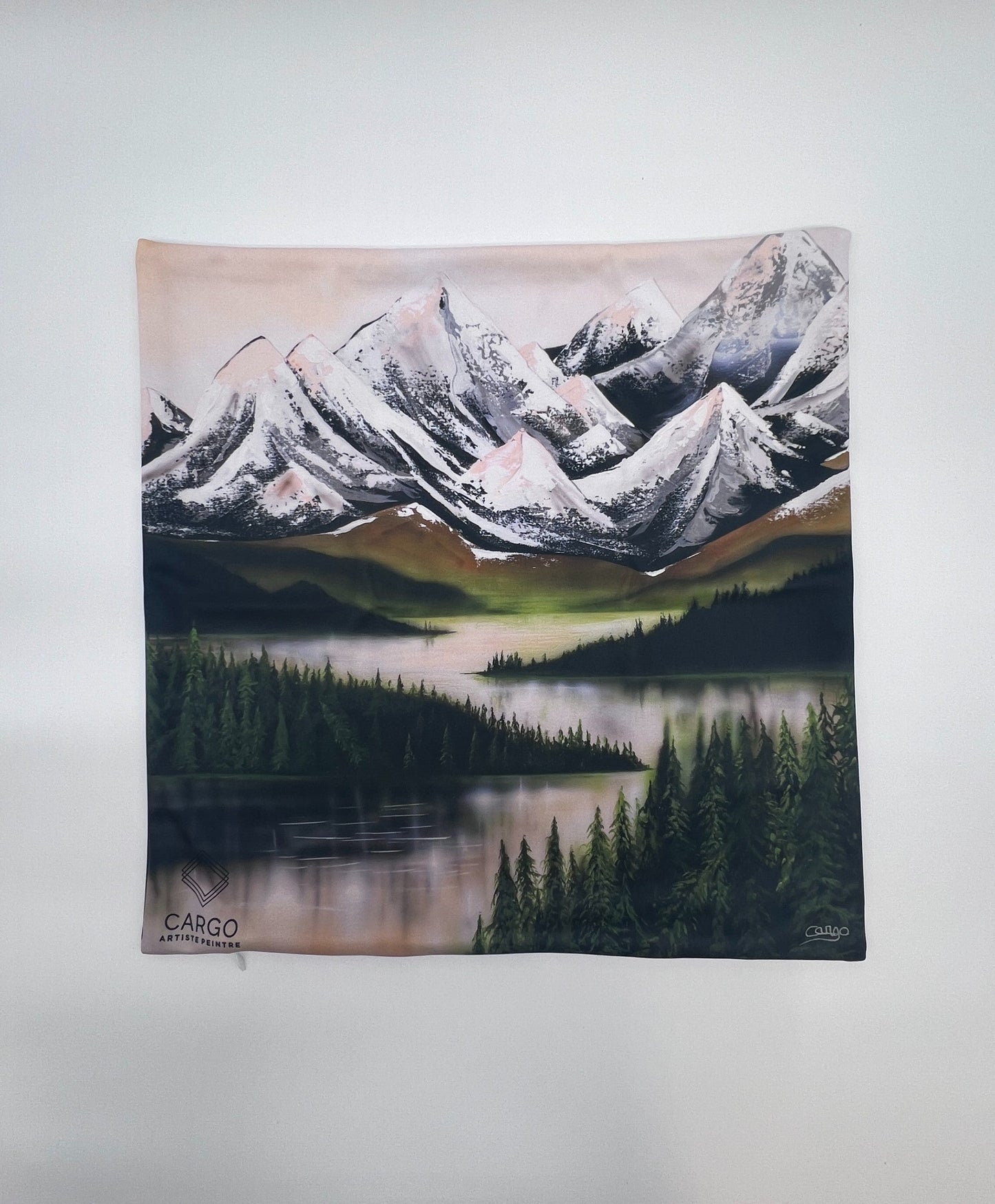 HOUSSE DE COUSSIN 18X18 - réplique oeuvre de CARGO ARTISTE PEINTRE