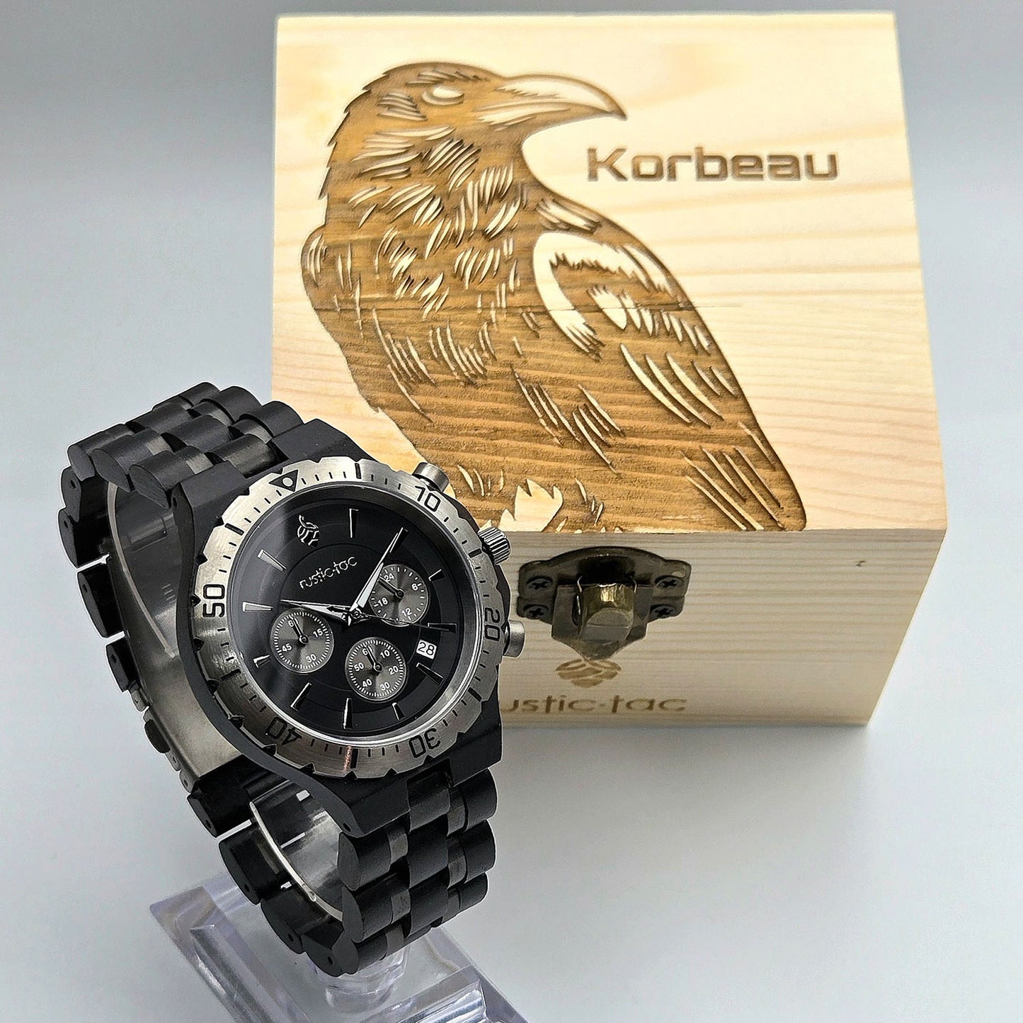 Montre en bois KORBEAU/ HOMME
