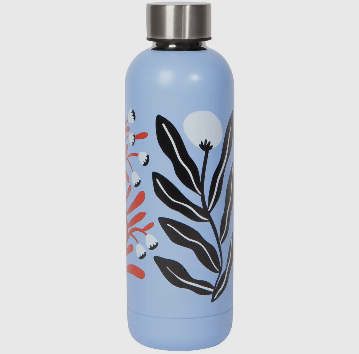 Bouteille d'eau en acier inoxydable Feuillage bleu 17 oz - Bleu