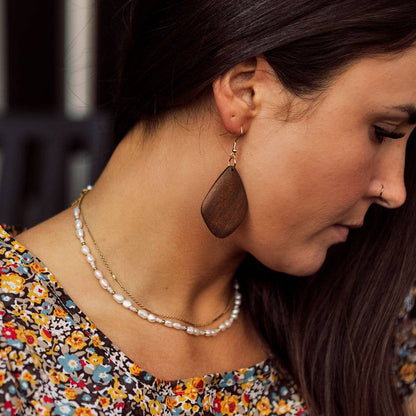 Boucles d'oreilles en bois Klondike