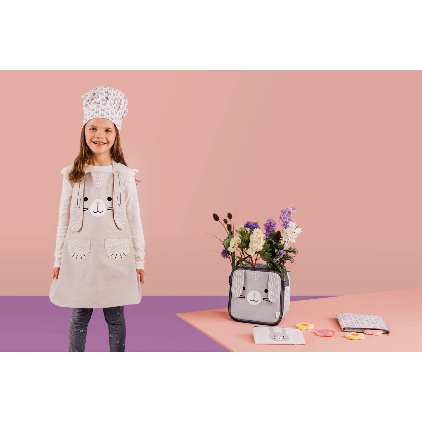 Tablier et chapeau  pour petit chef cuisinier