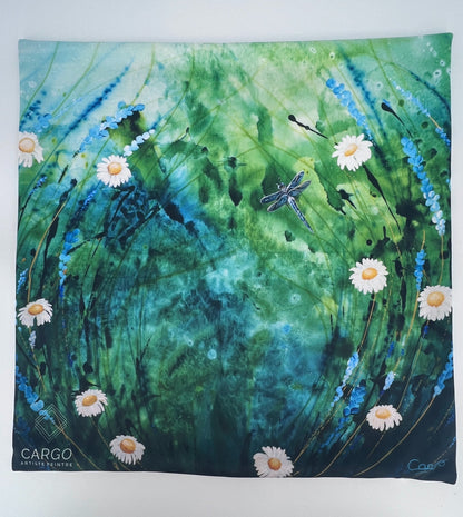 HOUSSE DE COUSSIN 18X18 - réplique oeuvre de  CARGO ARTISTE PEINTRE
